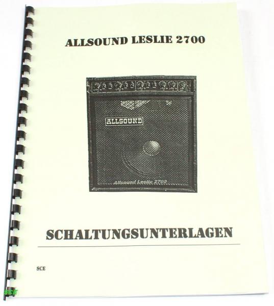 Allsound Leslie LA - 2700 / Schaltungs -- Unterlage